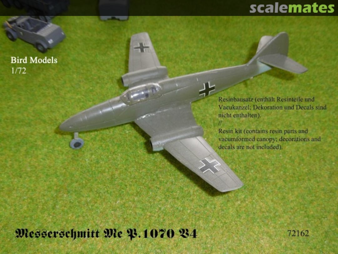 Boxart Messerschmitt Me P.1070 72162 Bird Models Boxart Messerschmitt Me P.1070 72162 Bird Models
