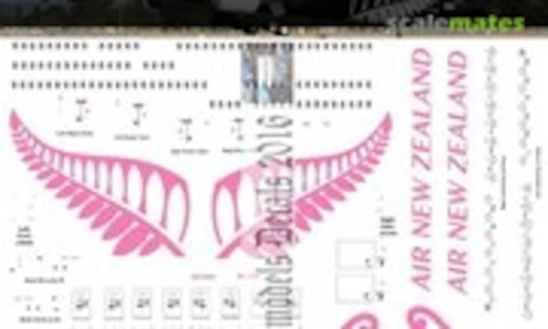 1:144 Air NZ B787-919 2013 NZ Trademark Black scheme (Oldmodels Decals OMD0612) OMD0612
