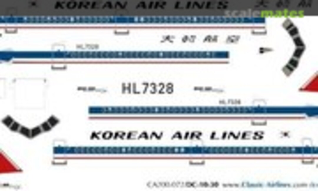 1:200 Korean Air Lines DC10 (Classic Airlines CA200-072) CA200-072