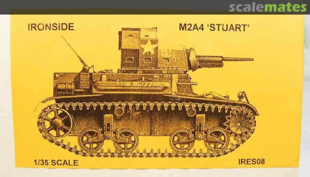 Boxart M2A4 Stuart IRES08 Azimut-Ironside