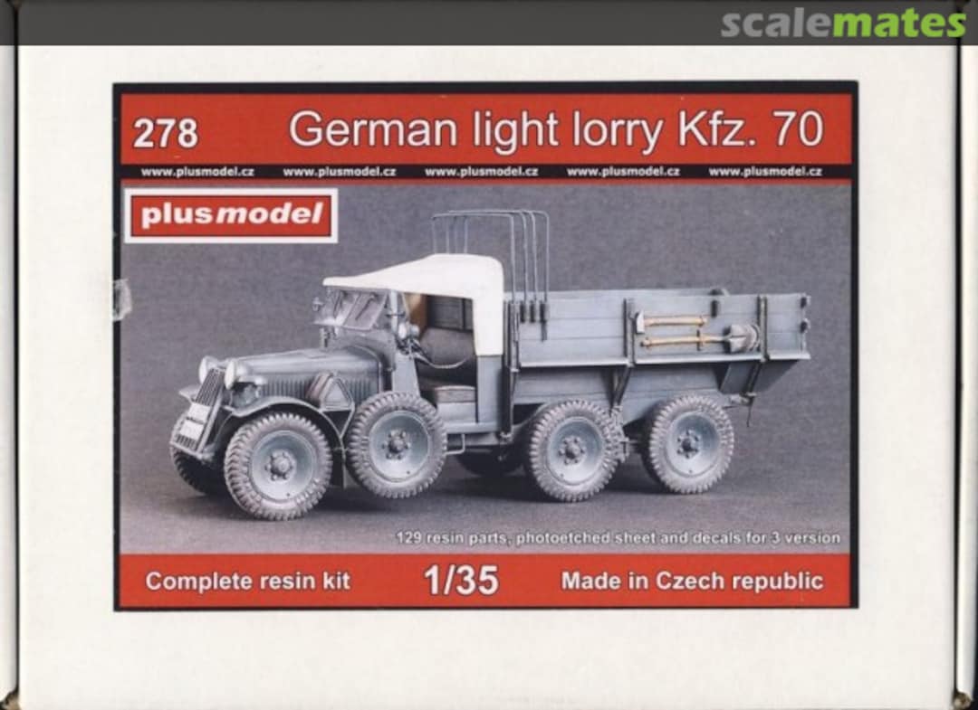 Boxart Light lorry Kfz.70 278 PlusModel Boxart Light lorry Kfz.70 278 PlusModel