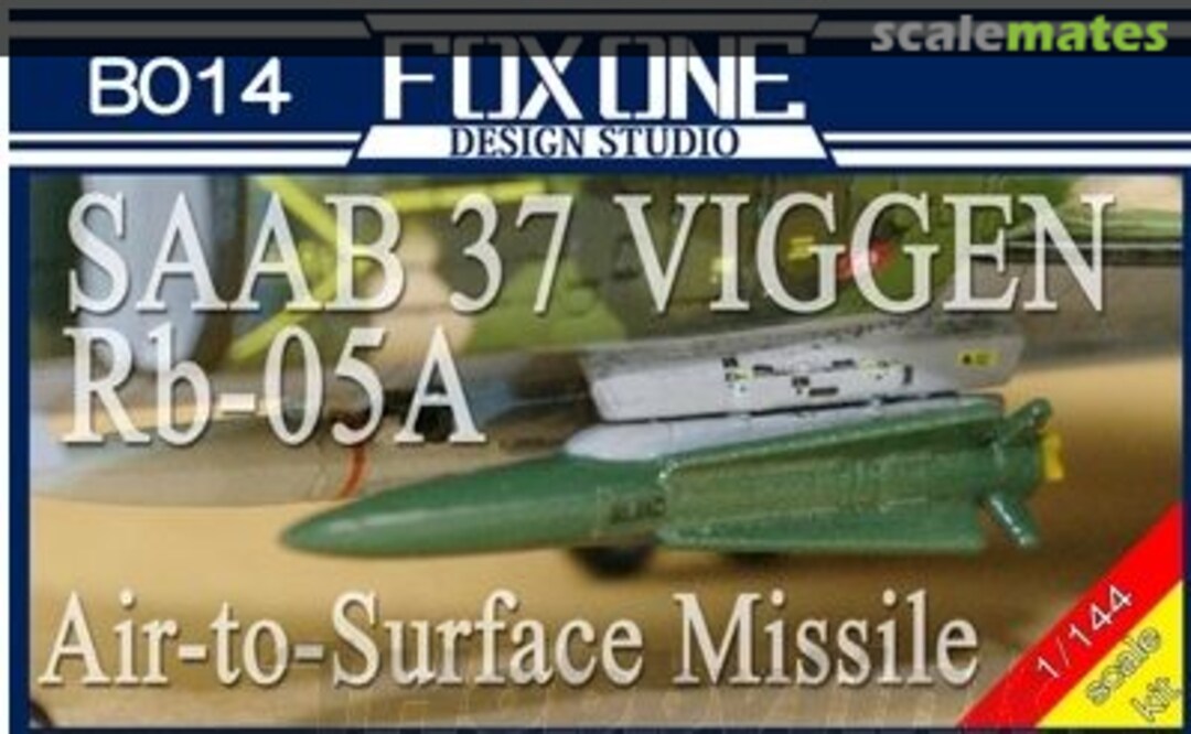 Boxart SAAB AJ37 VIGGEN Rb-05A Air-To-Surface Missile B014 FoxOne Design Studio