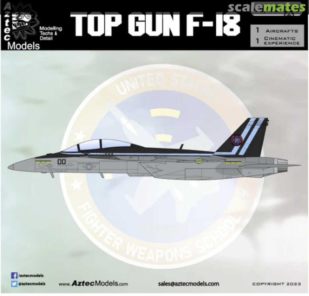Boxart Top Gun F-18 48-096 Aztec Models Boxart Top Gun F-18 48-096 Aztec Models