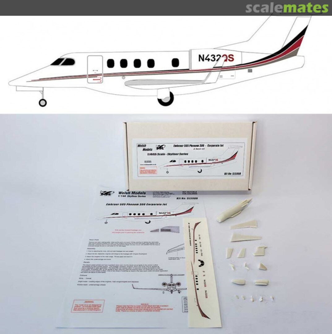 Boxart Embraer EMB505 Phenom 300 SL598R Welsh Models Boxart Embraer EMB505 Phenom 300 SL598R Welsh Models