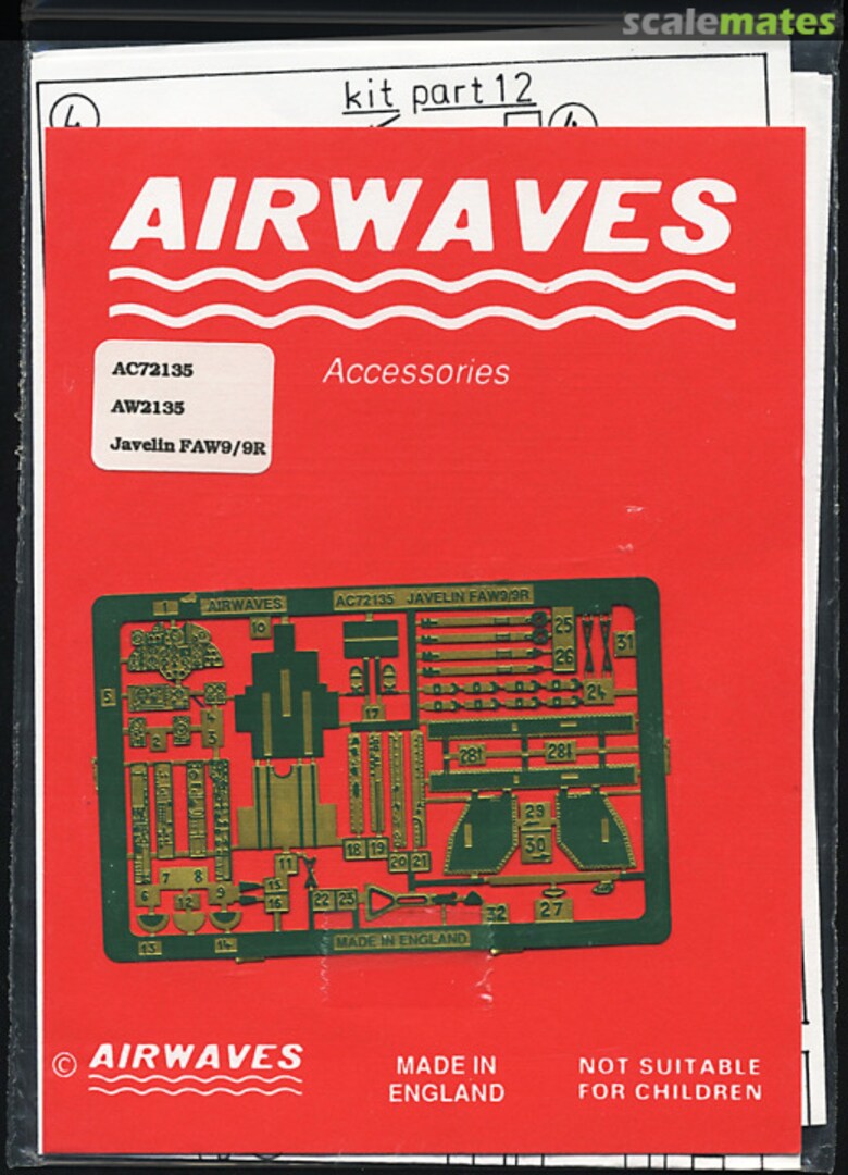 Boxart Gloster Javelin FAW 9/9R AEC72135 Airwaves