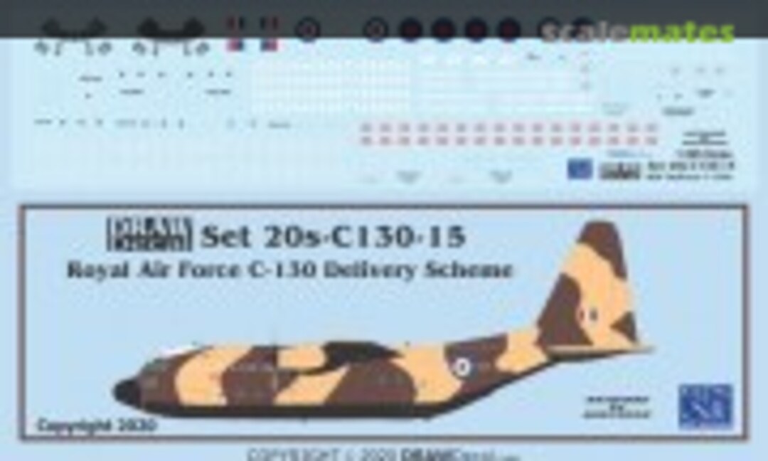 1:200 Royal Air Force C-130Ks, Delivery Scheme (Draw Decal 20-C130-15) 20-C130-15