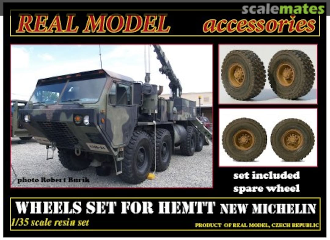 Boxart HEMTT Wheels set New Michelin RMA35145 Real Model Boxart HEMTT Wheels set New Michelin RMA35145 Real Model