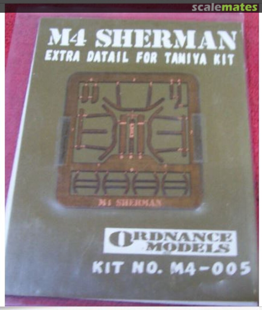 Boxart M4 Sherman detail set M4-005 Ordnance Models Boxart M4 Sherman detail set M4-005 Ordnance Models