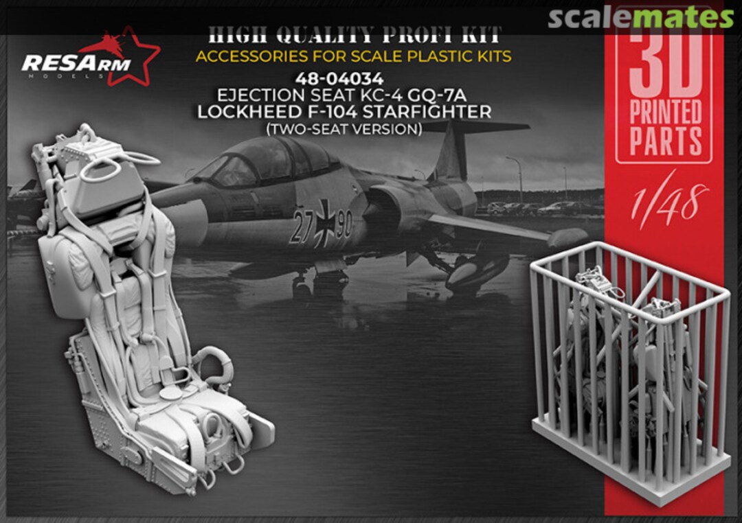 Boxart Ejection seat KC-4 GQ-7A Lockheed F-104 Starfighter 48-04034 RESArm