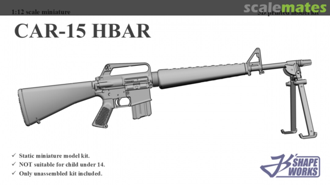 Boxart CAR-15 HBAR JS12A029 Js' Shapeworks Boxart CAR-15 HBAR JS12A029 Js' Shapeworks