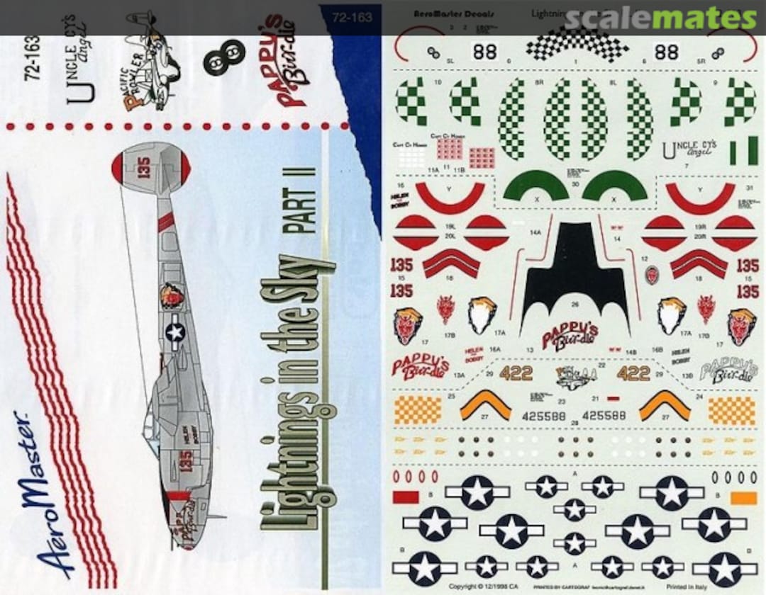 Boxart Lightnings in the Sky 72-163 AeroMaster Boxart Lightnings in the Sky 72-163 AeroMaster