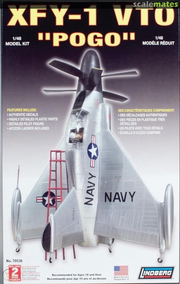Boxart XFY-1 VTO "Pogo" 70536 Lindberg Boxart XFY-1 VTO "Pogo" 70536 Lindberg