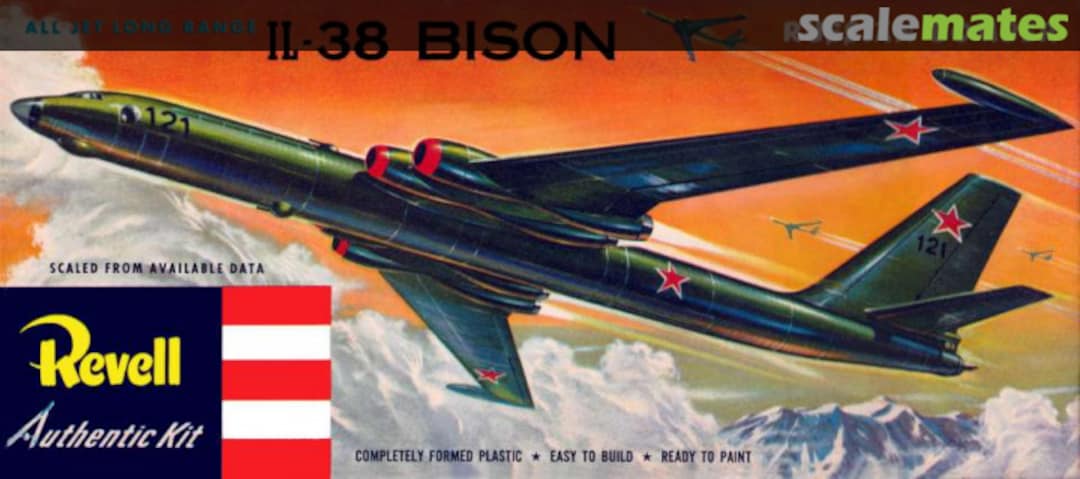 Boxart All Jet Long Range IL-38 Bison Russian Bomber H-235:98 Revell Boxart All Jet Long Range IL-38 Bison Russian Bomber H-235:98 Revell