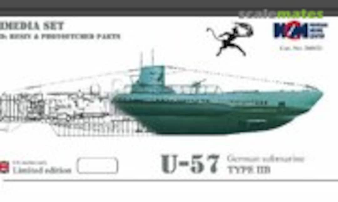 1:400 U-57 Type IIB German Submarine -Multimedia Set (Mirage Hobby 24003) 24003