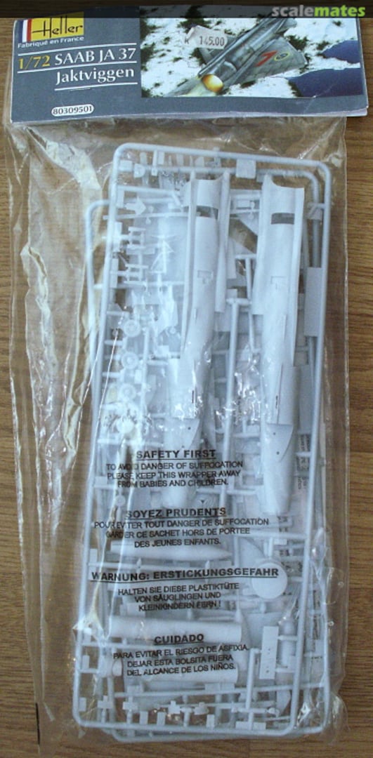 Boxart SAAB JA 37 Jaktviggen 80309501 Heller Boxart SAAB JA 37 Jaktviggen 80309501 Heller