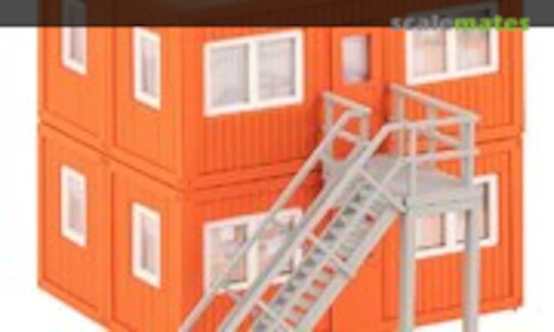 1:87 4 Building site containers, orange (Faller 130135)