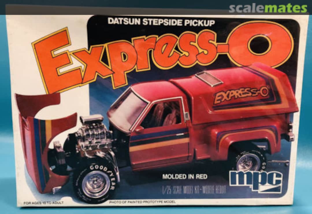 Boxart Datsun Stepside Pickup Express-O 1-0745 MPC Boxart Datsun Stepside Pickup Express-O 1-0745 MPC