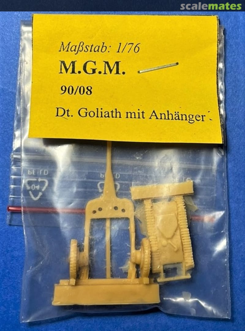Boxart Dt. Goliath mit Anhänger 90/08 M.G.M. Boxart Dt. Goliath mit Anhänger 90/08 M.G.M.