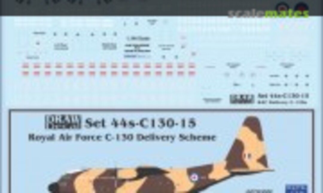 1:144 Royal Air Force C-130Ks, Delivery Scheme (Draw Decal 44-C130-15) 44-C130-15