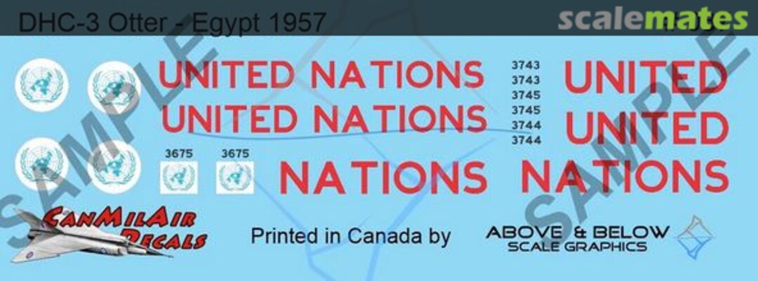 Boxart DeHavilliand Canada DHC-3 Otter 087 Above & Below Graphics Boxart DeHavilliand Canada DHC-3 Otter 087 Above & Below Graphics