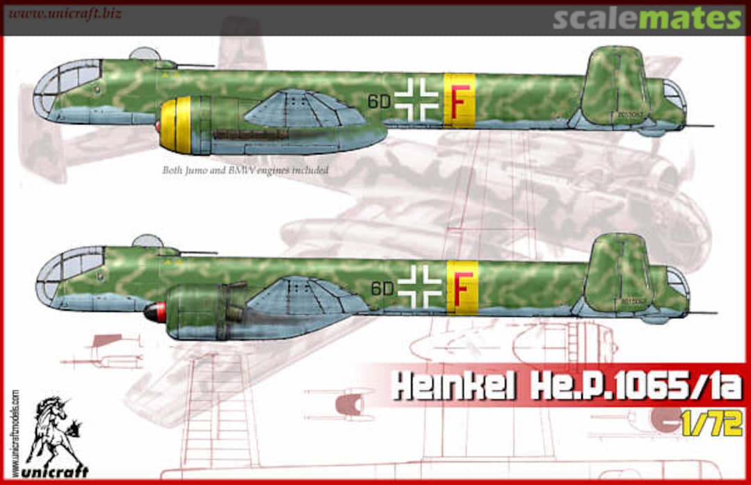 Boxart Heinkel He P.1065/1a Unicraft Models Boxart Heinkel He P.1065/1a Unicraft Models