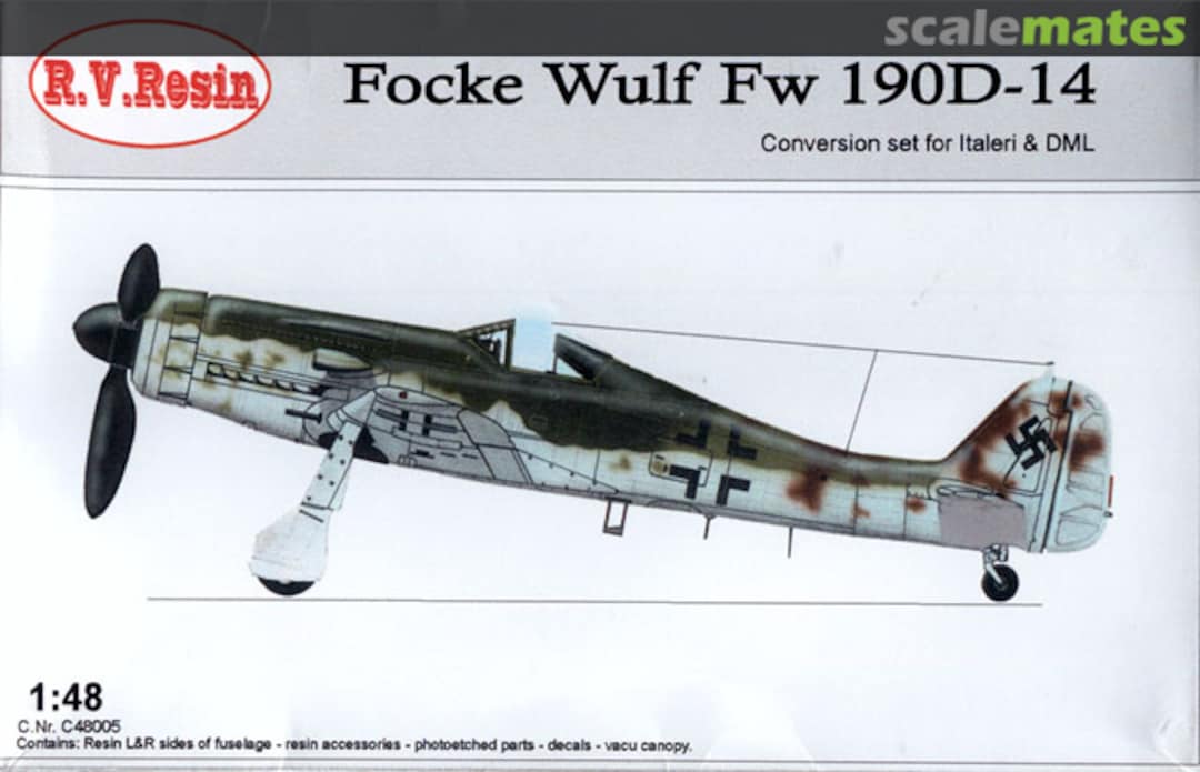 Boxart Focke Wulf Fw 190D-14 C48005 R.V. Resin Boxart Focke Wulf Fw 190D-14 C48005 R.V. Resin