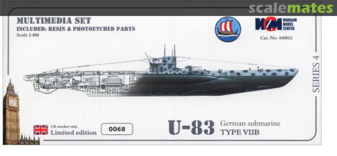 Boxart U-83 Type VIIB German Submarine -Multimedia Set 440013 Mirage Hobby