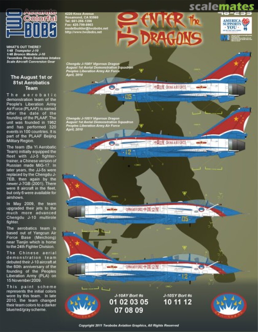 Boxart J-10 Enter the Dragons Chinese Demo Team 48-233 TwoBobs Aviation Graphics Boxart J-10 Enter the Dragons Chinese Demo Team 48-233 TwoBobs Aviation Graphics