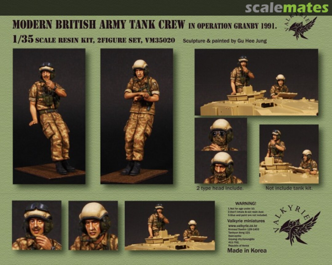 Boxart Tank Crew VM35020 Valkyrie Miniature