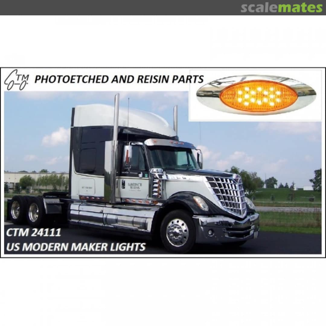 Boxart US Modern Marker Lights - Orange CTM 24111 Czech Truck Model Boxart US Modern Marker Lights - Orange CTM 24111 Czech Truck Model