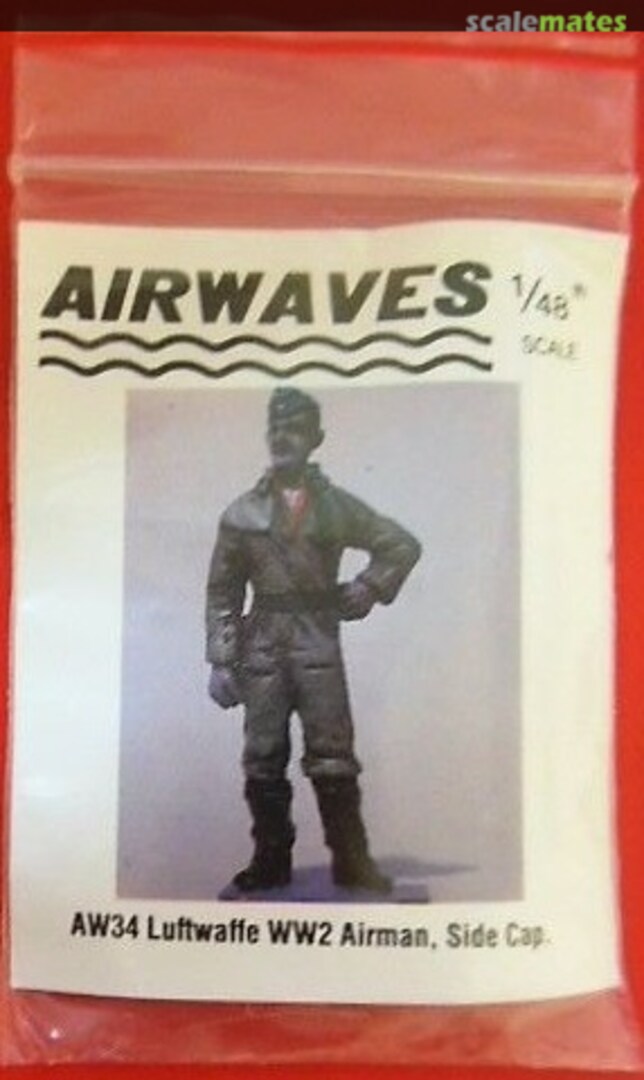 Boxart Luftwaffe WW2 Airman, Side Cap AW34 Airwaves Boxart Luftwaffe WW2 Airman, Side Cap AW34 Airwaves