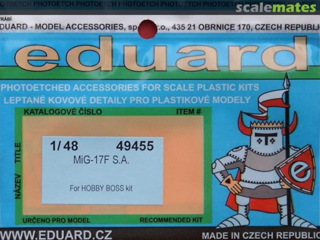 Boxart MiG-17F Fresco-C 49455 Eduard Boxart MiG-17F Fresco-C 49455 Eduard