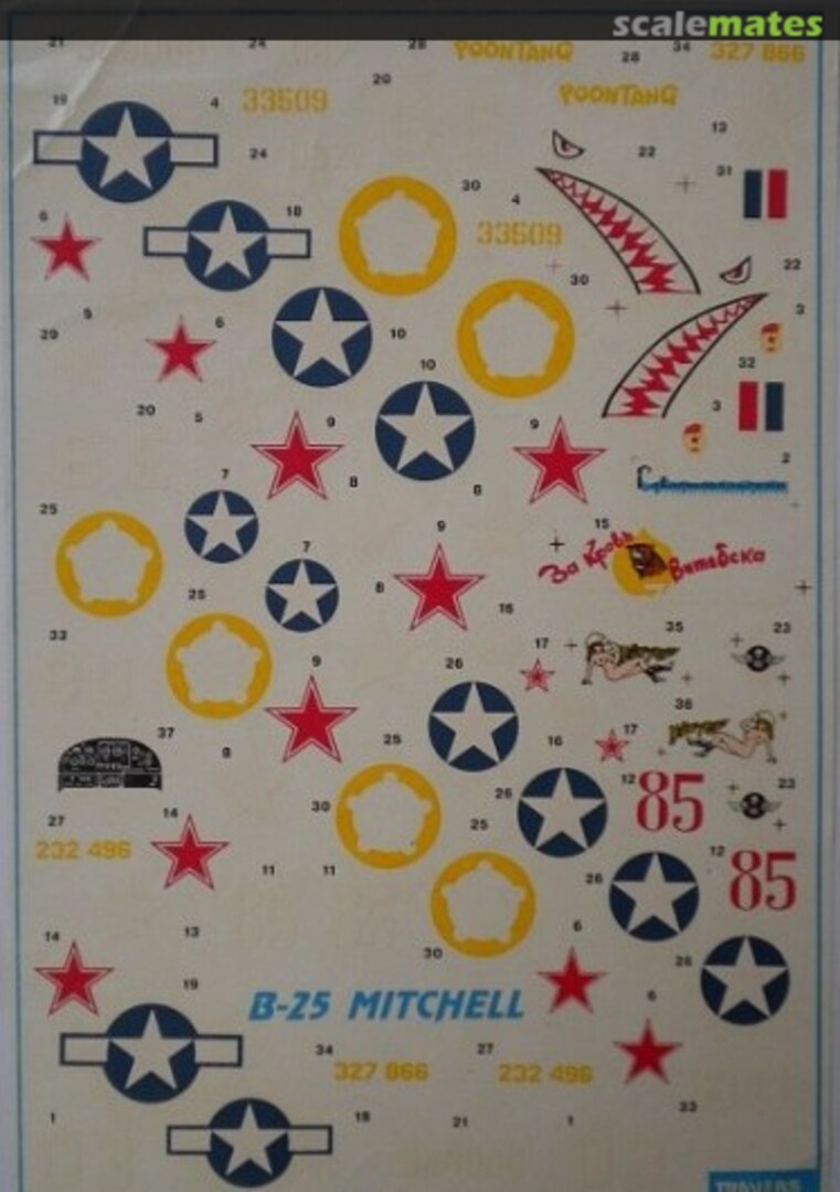 Boxart B-25 Mitchell 72-001 Travers Boxart B-25 Mitchell 72-001 Travers