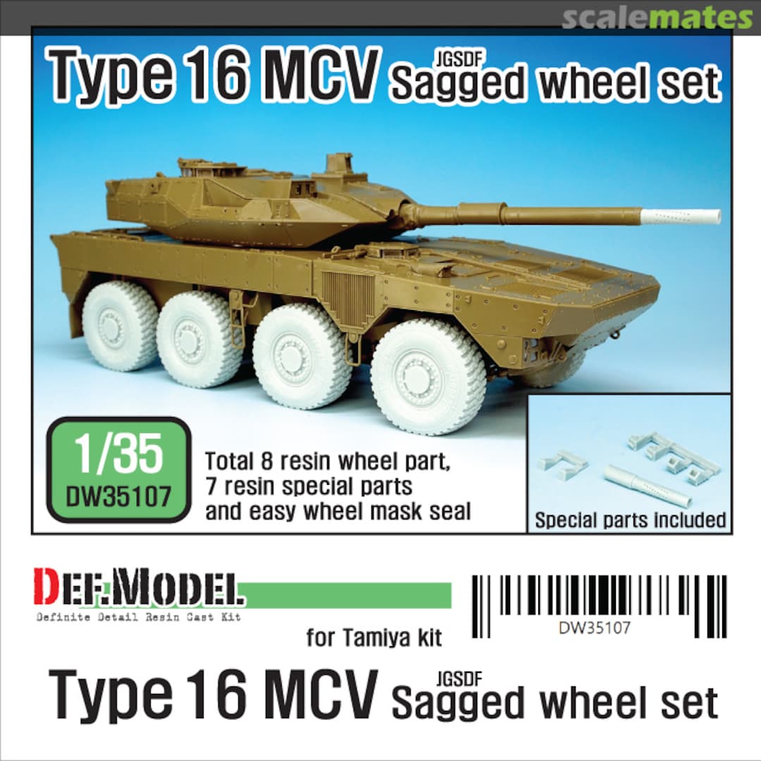 Boxart Type 16 MCV Sagged Wheel set DW35107 Def.Model Boxart Type 16 MCV Sagged Wheel set DW35107 Def.Model