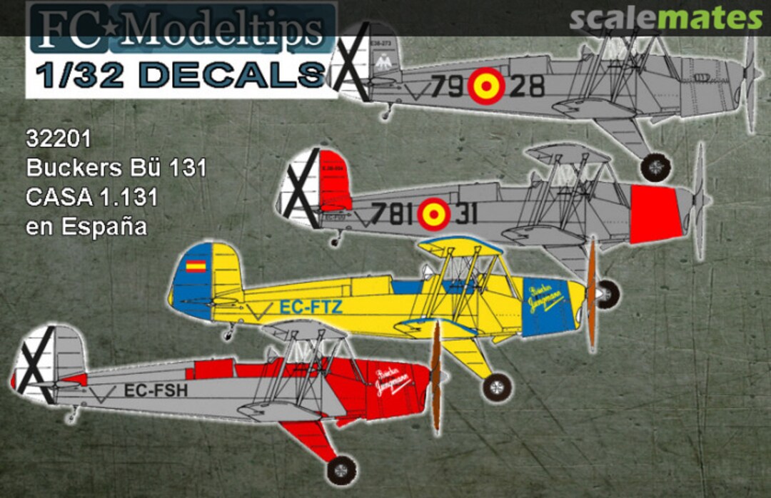 Boxart Bücker BÜ 131, CASA 1131 32201d FC Modeltips Boxart Bücker BÜ 131, CASA 1131 32201d FC Modeltips
