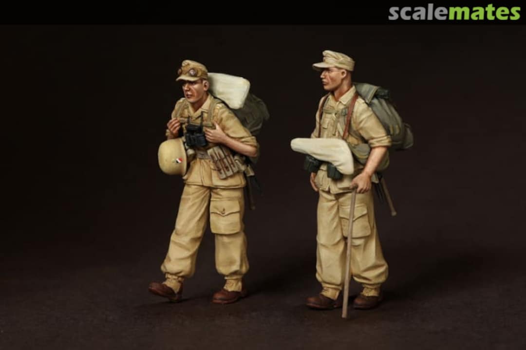 Boxart Feldwebel, Fallschirmjäger- Brigade Ramcke. El Alamein, August 1942. 3610 SOGA Miniatures Boxart Feldwebel, Fallschirmjäger- Brigade Ramcke. El Alamein, August 1942. 3610 SOGA Miniatures