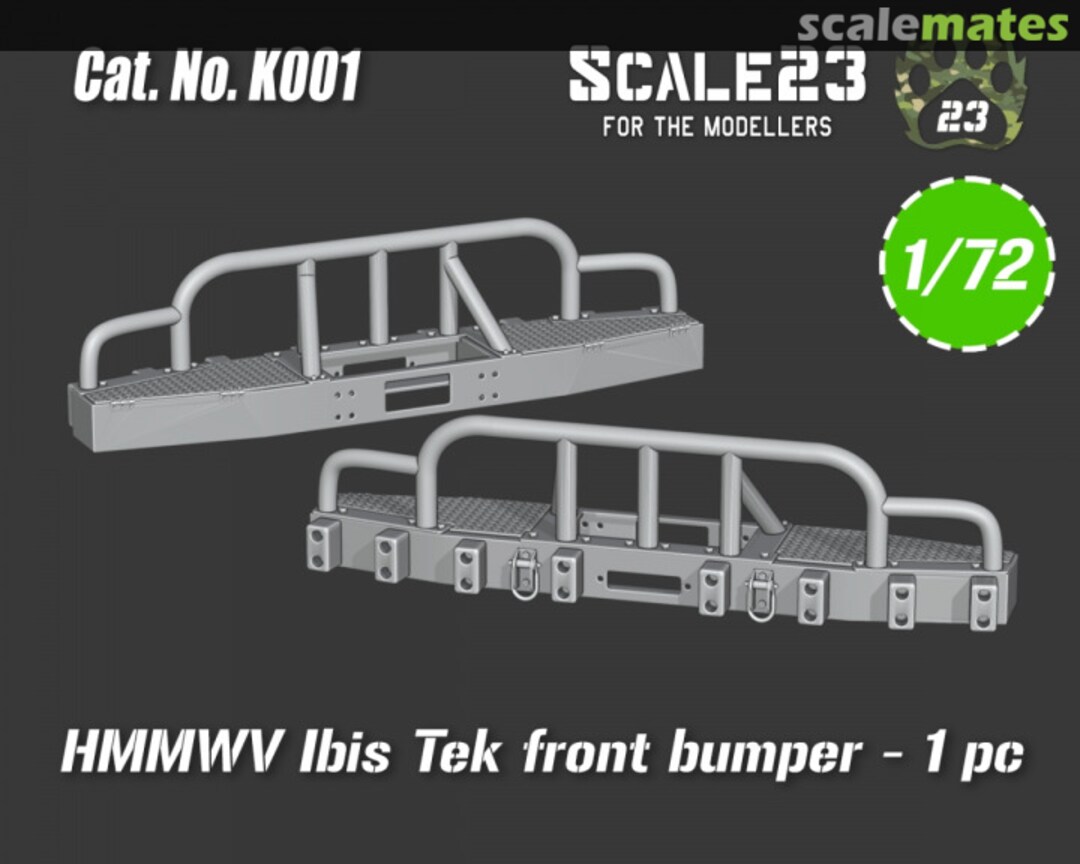 Boxart HMMWV Ibis Tek Bumper 72-K001 Scale23 Boxart HMMWV Ibis Tek Bumper 72-K001 Scale23
