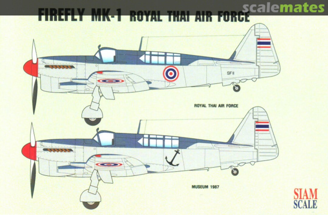 Boxart Fairey Firefly Mk.1 SSN48039 Siam Scale Boxart Fairey Firefly Mk.1 SSN48039 Siam Scale