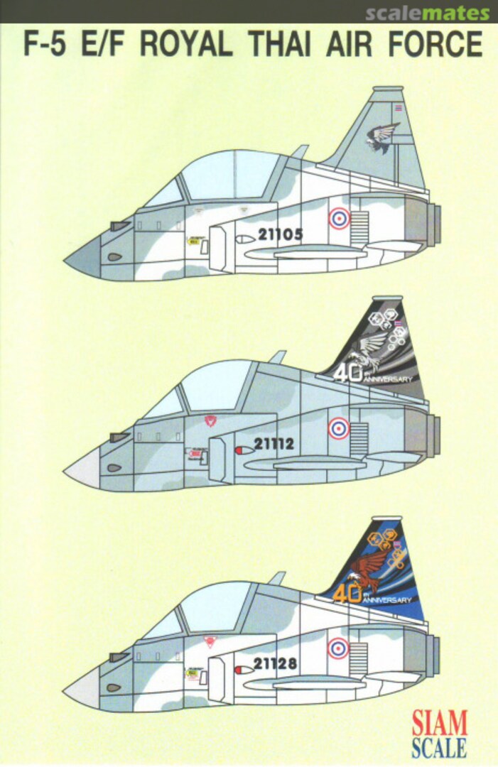 Boxart F-5E/F aniversary SSN Compact 3 Siam Scale Boxart F-5E/F aniversary SSN Compact 3 Siam Scale