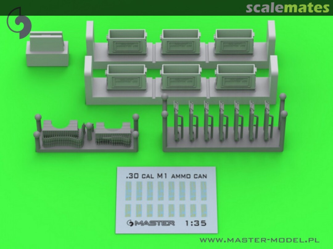 Boxart M1 Ammo Boxes for Browning M1919 Rifle .30cal (7.62mm) GM-35-090 Master Boxart M1 Ammo Boxes for Browning M1919 Rifle .30cal (7.62mm) GM-35-090 Master