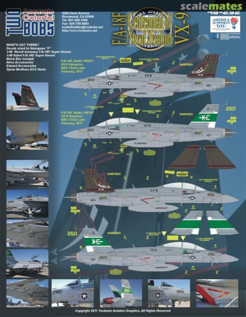Boxart F/A-18F Centennial of Naval Aviation VX-9 48-232 TwoBobs Aviation Graphics Boxart F/A-18F Centennial of Naval Aviation VX-9 48-232 TwoBobs Aviation Graphics