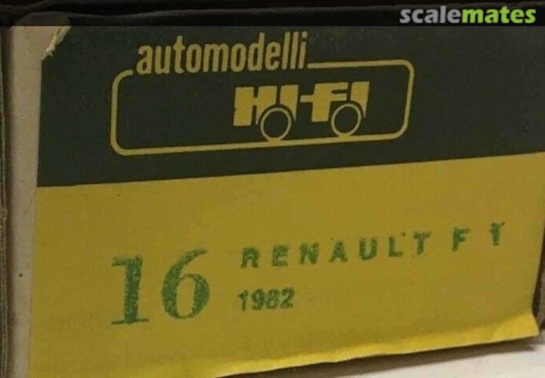 Boxart Renault RE30 F1 16 Hi Fi Automodelli Boxart Renault RE30 F1 16 Hi Fi Automodelli