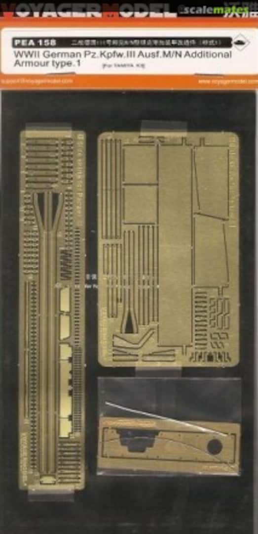 Boxart Panzer III Ausf. M/N Add-on Armor & Schürzen PEA158 Voyager Model Boxart Panzer III Ausf. M/N Add-on Armor & Schürzen PEA158 Voyager Model