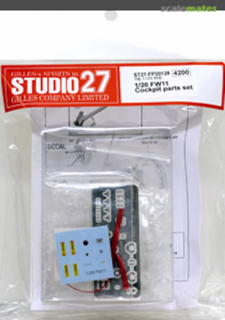 Boxart FW11 Cockpit Parts Set ST27-FP20128 Studio27 Boxart FW11 Cockpit Parts Set ST27-FP20128 Studio27