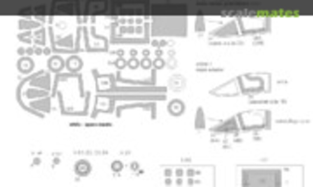 1:48 U-2A Dragon Lady EXPERT kabuki masks (New Ware NWAM0588)