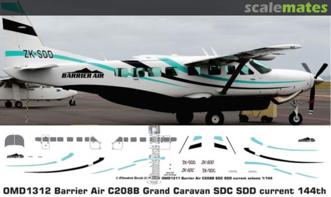 Boxart C208B Grand Caravan SDC SDD current scheme OMD1312 Oldmodels Decals