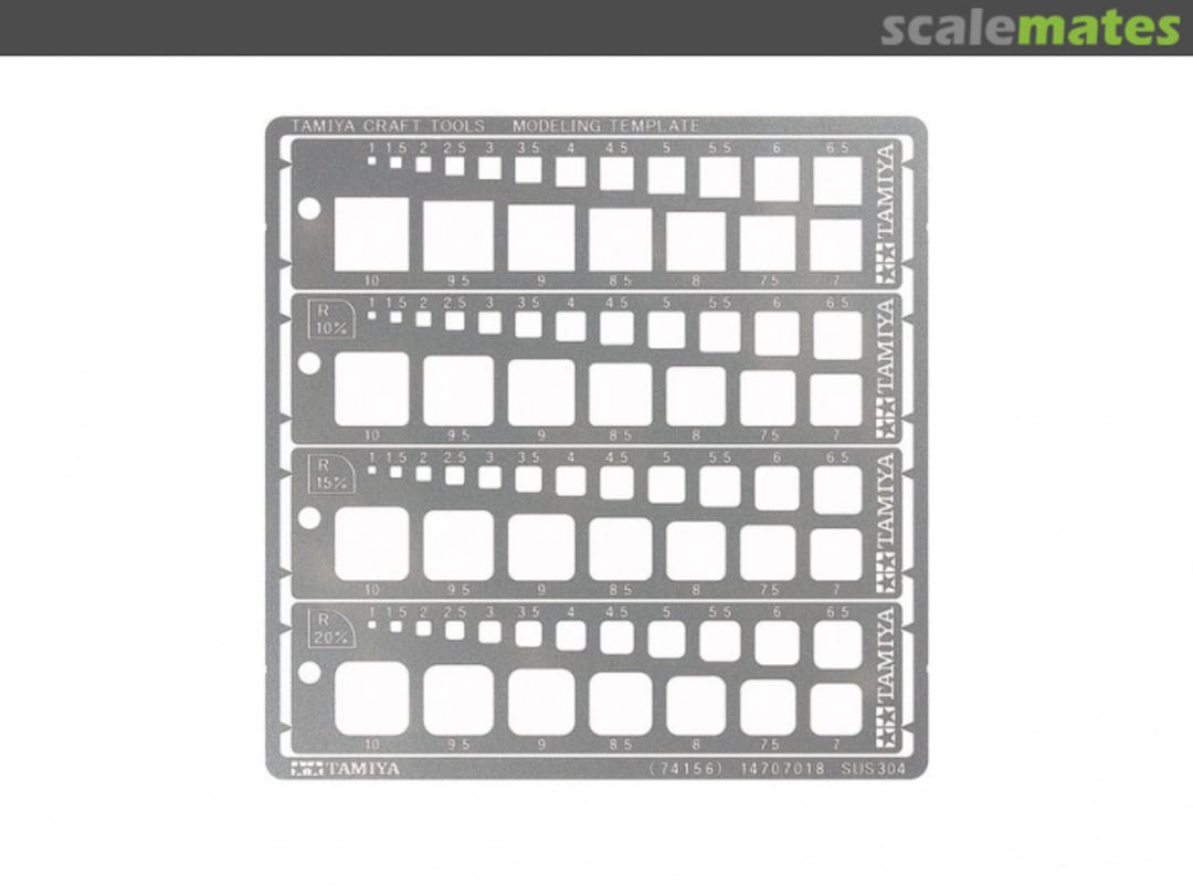 Contents Modelling Template (Square, 1-10mm) 74156 Tamiya Contents Modelling Template (Square, 1-10mm) 74156 Tamiya