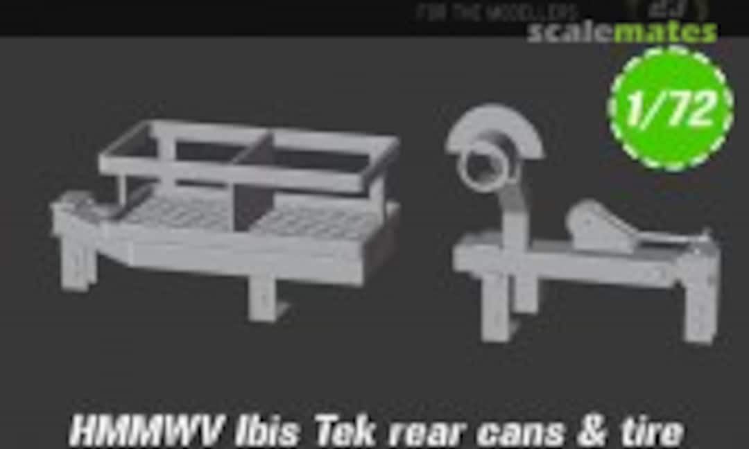 1:72 HMMWV Ibis Tek tyre & cans holder (Scale23 72-K007) 72-K007