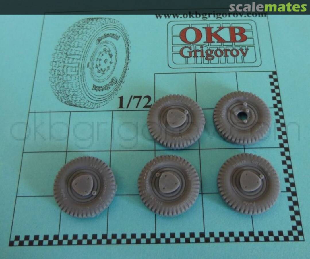Boxart Sd.Kfz 221/222/223 wheels, Geländeprofil, early rims S72518 OKB Grigorov Boxart Sd.Kfz 221/222/223 wheels, Geländeprofil, early rims S72518 OKB Grigorov