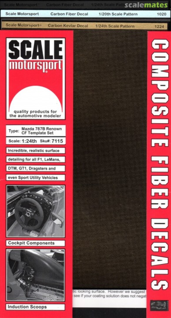 Boxart Mazda 787B Renown - CF Template Set 7115 Scale Motorsport Boxart Mazda 787B Renown - CF Template Set 7115 Scale Motorsport